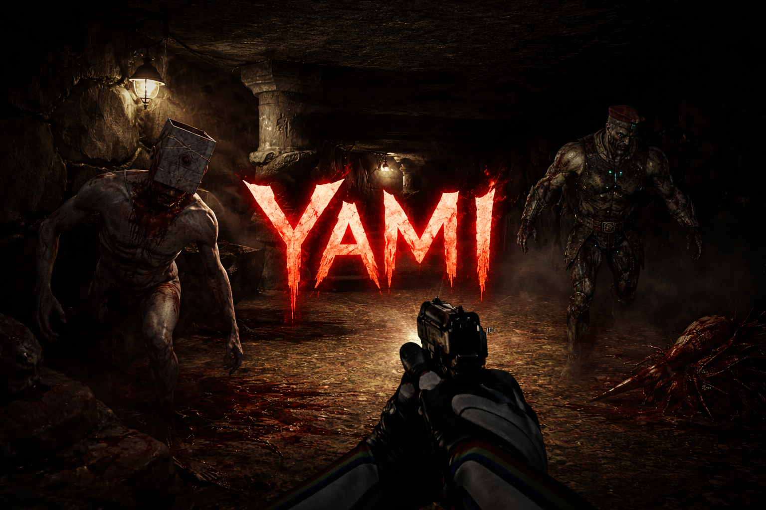 Yami — third-person stealth-action in a brutalist near-future city